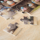  eiermarkt en paashaas legpuzzel (Zijkant)