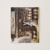  eiermarkt en paashaas legpuzzel (Verticaal)