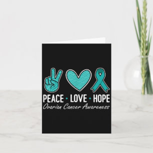 Eierstokkanker Bewustzijn Peace Love Hope I Draag Kaart