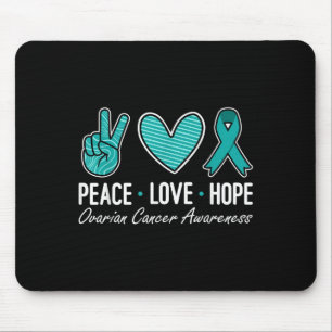 Eierstokkanker Bewustzijn Peace Love Hope I Draag Muismat