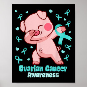 Eierstokkanker Grappig Dabbing Varken Warrior Poster