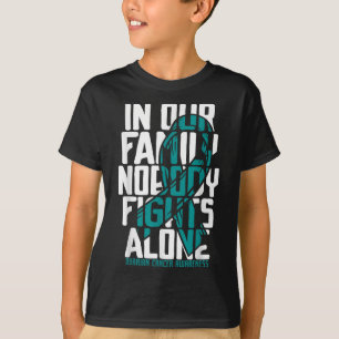 Eierstokkanker ondersteunende T-shirt familie eier
