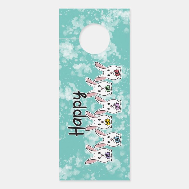 Eiervormige paaskonijnen (Voorkant)