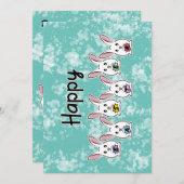 Eiervormige paaskonijnen (Voorkant / Achterkant)