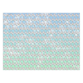 Eiervormige paaskonijnen tafelkleed