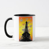 Eifel Tower Hearts Mug (Gauche)