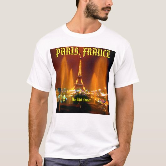 eifel tower, PARIS, FRANKRIJK - Custo ... - Gepers T-shirt (Voorkant)