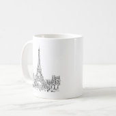 Eifel Tower Paris Koffiemok (Voorkant links)