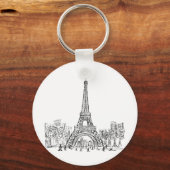 Eifel Tower Paris Sleutelhanger (Voorkant)