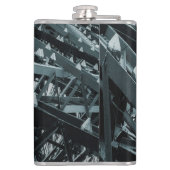 Eifel Tower Paris Steel en sky Flask Heupfles (Achterkant)