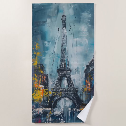 Eifel Tower Strandlaken (Voorkant)
