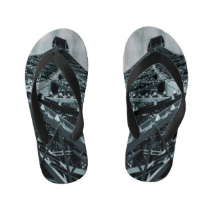 Eifeltoren Paris Steel en sky Flask Sokken Kinder Teenslippers