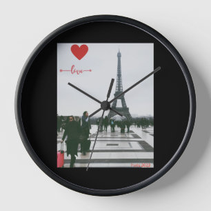 Eiffel hart liefde klok