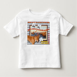 Eiffel heeft de metalen voetbrug gebouwd. kinder shirts