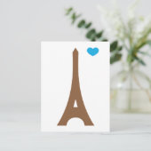 Eiffel in liefde... briefkaart (Staand voorkant)