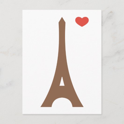 Eiffel in liefde... briefkaart (Voorkant)
