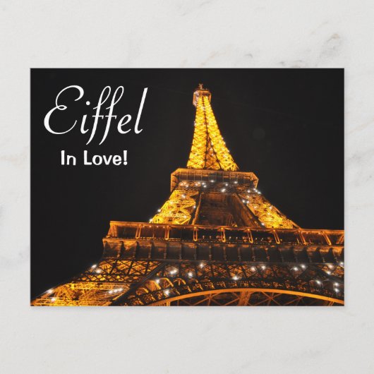 Eiffel in Love Briefkaart (Voorkant)