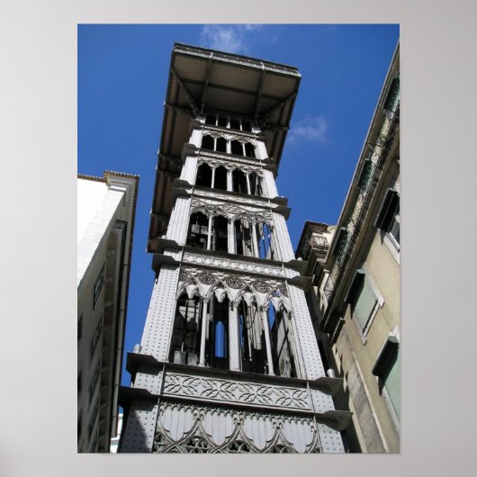 Eiffel - Santa Justa Elevator/Elvador Poster (Voorkant)