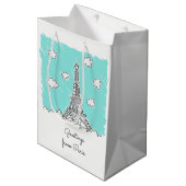 Eiffel Tour Eiffel sac cadeau personnalisé (Devant Angle)