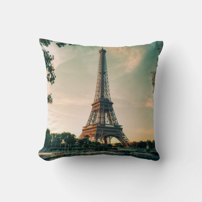 Eiffel tour lancer oreiller (Recto)