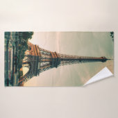 Eiffel tour lancer oreiller (Serviette de bain)