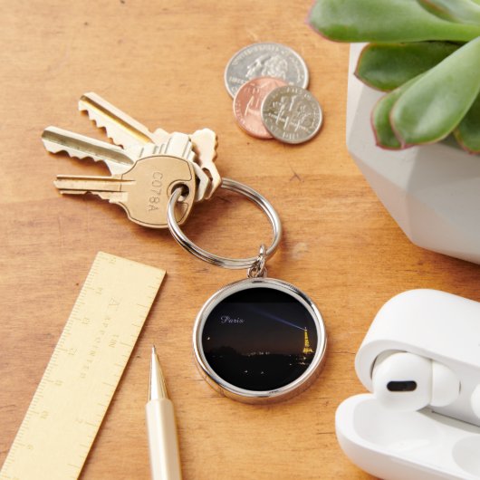 Eiffel Tower at Night Keychain (Bureau)