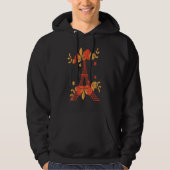 Eiffel Tower Autumn Leaves Paris Souvenir Fall in Hoodie (Voorkant)