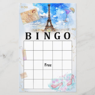 Eiffel tower bingo