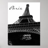 Eiffel Tower Black en White 2 Poster (Voorkant)
