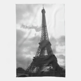 Eiffel Tower Black toon Theedoek