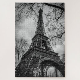Eiffel Tower Black & White Puzzle Legpuzzel