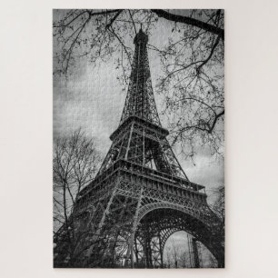 Eiffel Tower Black & White Puzzle Legpuzzel