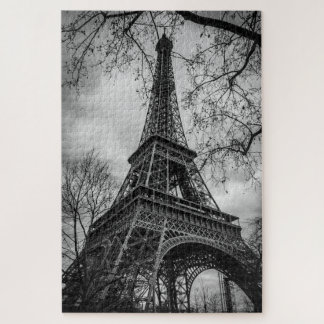Eiffel Tower Black & White Puzzle Legpuzzel