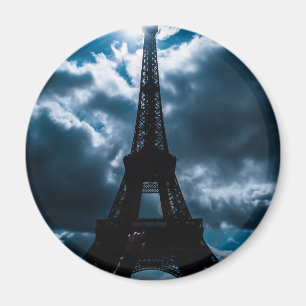 Eiffel Tower Blue Night Magneet
