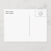 Eiffel Tower, Blue Sky, Parijs, Frankrijk Briefkaart (Achterkant)