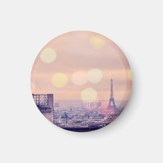 Eiffel Tower Bokeh Montmartre Photo Magnet Magneet
