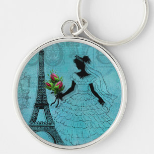 Eiffel Tower Bride Sleutelhanger