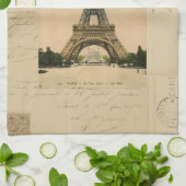 Eiffel Tower Briefkaart Kitchen Towel Theedoek (Gevouwen)