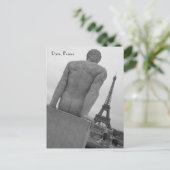 Eiffel Tower, Briefkaart Parijs Frankrijk (Staand voorkant)