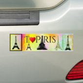 Eiffel Tower Bumpersticker (Op auto)
