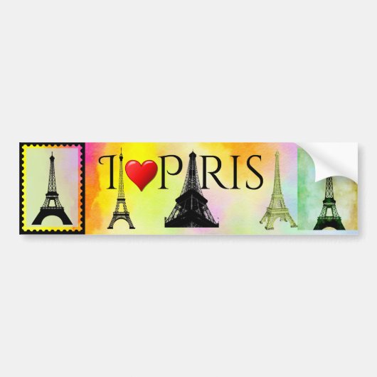 Eiffel Tower Bumpersticker (Voorkant)