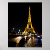 Eiffel Tower by Night over in Parijs, Poster Frank (Voorkant)