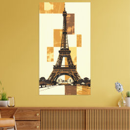 Eiffel Tower Canvas Afdruk