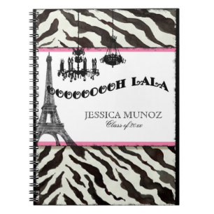 Eiffel Tower Chandelier Personalized Journal Notitieboek