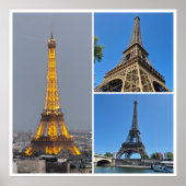 Eiffel Tower Collage  Poster (Voorkant)