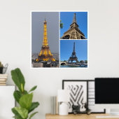 Eiffel Tower Collage  Poster (Thuiskantoor)