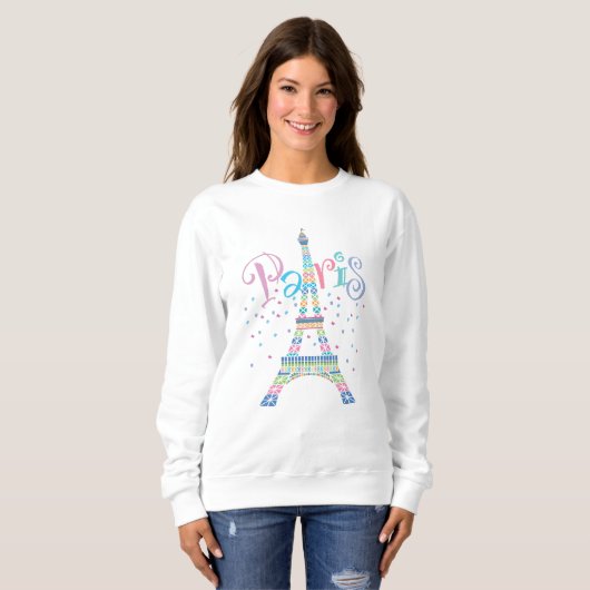 Eiffel Tower Confetti T-shirt (Voorkant volledig)