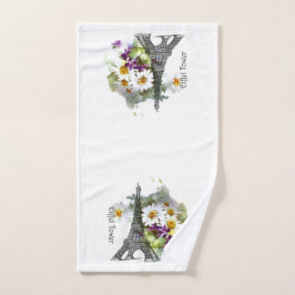 Eiffel Tower Daisies overtreedt Romantische handdo Handdoek
