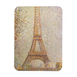 Eiffel Tower door Georges Seurat Magneet