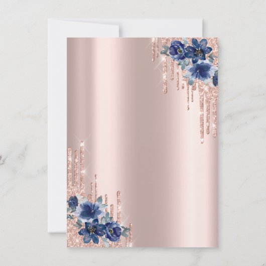 Eiffel Tower, Drivers Blue Quinceañera Kaart (Achterkant)